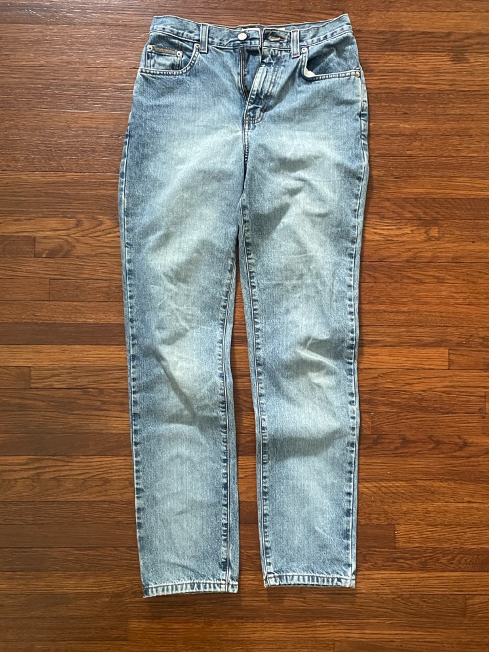 Vintage Calvin Klein Jeans Light Blue Straight-Leg Women's Jeans